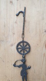 Ozdobný mosazný závěsný svícen - 2