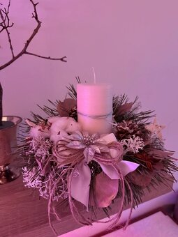 Luxusní vánoční svícen na vánoční stůl - 2