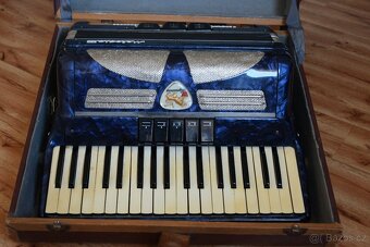 Akordeon Melodia III – 80 basů, modrý - 2