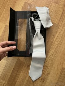 Svatební kravata s kapesníčkem BANDI - 2