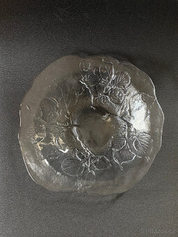 Obří skleněná servírovací mísa 34 cm, Skandinávie - 2