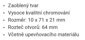 Úchytky na nábytek, kovové, NOVÉ - 2