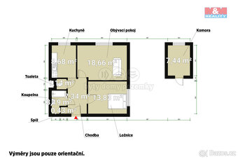 Pronájem bytu 2+1, 60 m², Červené Poříčí - 2