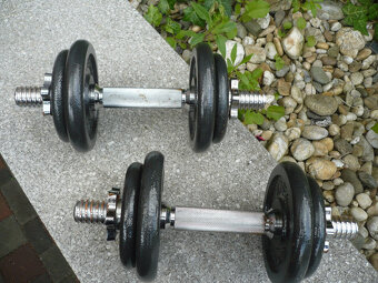 Prodám jednoruční činky 2x10kg - 2