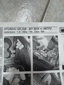 Mechanický zámek pro blokaci mechanismu řazení Hyundai i20 - 2