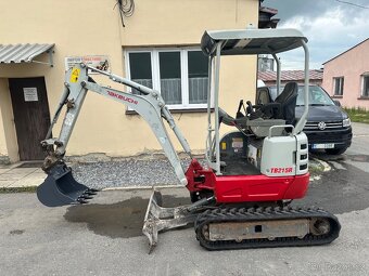 Minibagr Takeuchi TB215R.r.v. 2016,1575kg,NOVÉ PÁSY - 2
