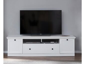 TV stolek VINCENT – bílý, nový, v originálním balení - 2