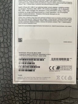 Apple IPhone SE, black, 64gb, 2022 - 2