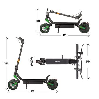 Elektrická koloběžka - dojezd až 59 km - 2