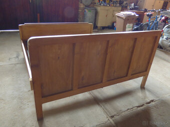 Dřevěná Manželská Dvojpostel - 2