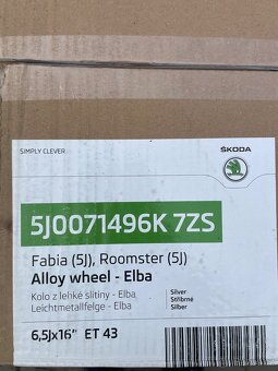 Nové kola 6,5jx16 ET43 Fabia/roomster - 2