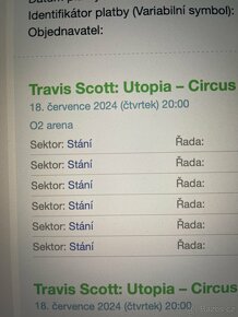 Travis Scott lístky 4x sezení, 6x stání - 2