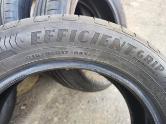 17"zánovní sada letních pneu Goodyear 215/55/17 6000Kč/4ks - 2