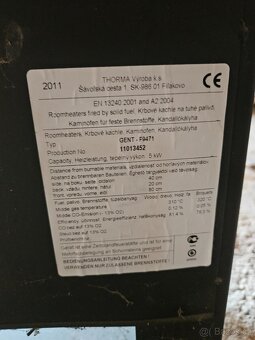 Prodám krbova kamna Thorma gent - 2