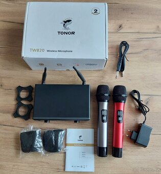 Bezdrátový mikrofonní systém UHF TONOR TW820 - 2