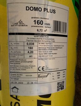 Prodám izolaci Isover Domo plus - 2