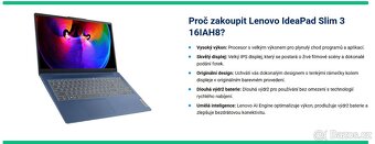 Lenovo IdeaPad Slim 3 - 6 Hodinová Výdrž Baterie - 2