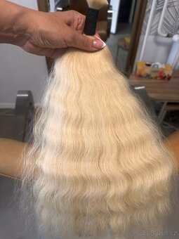 Blond objemové vlasy k prodloužení - 2