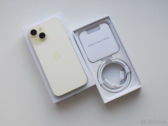 Apple iPhone 15 128GB Žlutý - ZÁRUKA - 100% BATERIE - 2