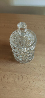 Skleněný tác,slánka,cukřenka - 2