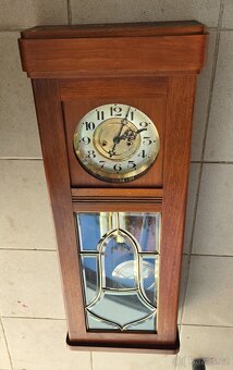 luxusní  secesní dvouzávažové hodiny - 2