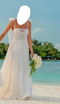 Svatební šaty , skvělý stav - 2