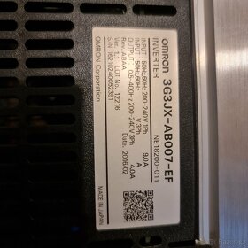 3G3JX-AB007-EF OMRON Frekvenční měnič pro motor - 2