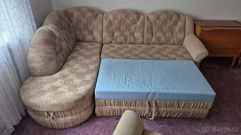 Křeslo + Sedačka + Taburt - 2