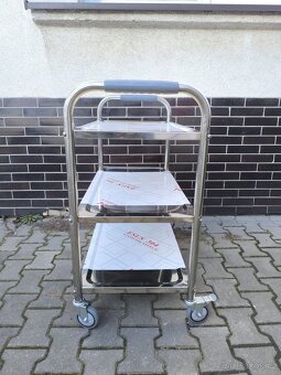 Gastro servírovací vozík, 3 police - 2