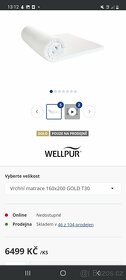Wellpur vrchní matrace - 2