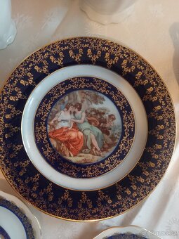 Porcelánový čajový servis a talíř grácie s děťátkem TOP STAV - 2