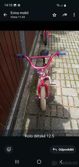 Malé dětské kolo 12,5, značky Magna - 2