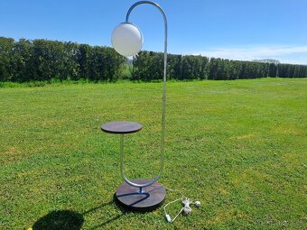 chromovaná stojanová lampa J. HALABALA - 2
