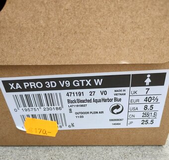 SALOMON XA PRO 3D v9 GTX W 471191 vel.UK7/EU40,5 - 2