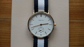 Nové náramkové hodinky z pozlacené ušlechtilé oceli, unisex - 2