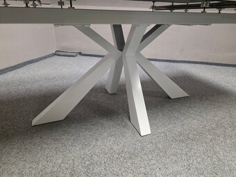 Nový luxusní bílý jídelní stůl JULES rozkládací - 2