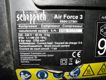bezolejový kompresor Scheepach - 2