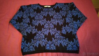 Modročerný svetr - vel. M - 2