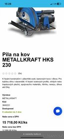 Pila na kov Metallkraft hks 230 - 2