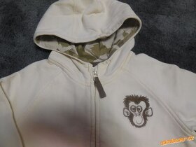 Světlá (šampáno) mikina s opicí - 2