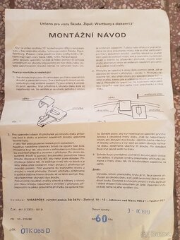 Poklice na kola, plastový, 13, Škoda, Žiguli, Wartburg - 2