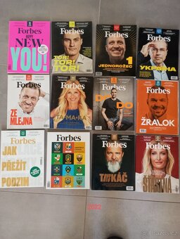 8 ročníků časopisu Forbes 2022-2015 - 2