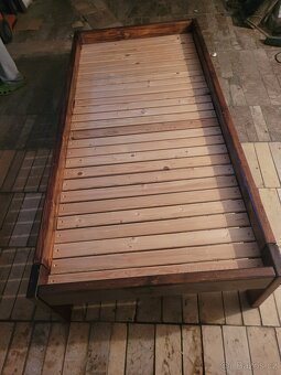 Postel z masivu BUK 90200 + rošt - 2