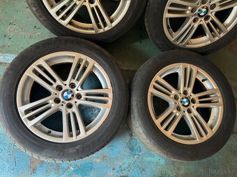 Bmw sada Alu kola s pneu 245/50ZR18. 8Jx18.4mm.Nějake oděrky - 2