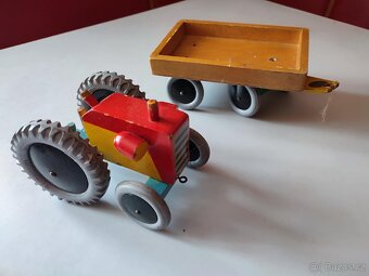 Retro hračka traktor Zetor KDN Kaden Ites Igra Tatrasmalt... - 2