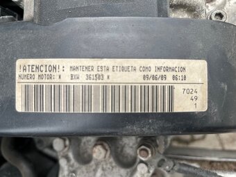 Motor 1,4 16v 63kw. Škoda, VW, Seat BXW - 2