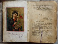 Misionární knížka z roku 1900 a kancionál starožitný - 2