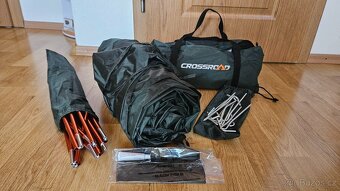 Odlehčený outdoorový dvouplášťový stan + samonafukovací kari - 2