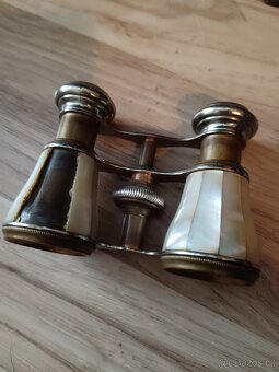 Divadelní kukátko dalekohled starožitný perleť - 2