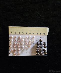 Stříbrné náušnice s perlou - pecky - 2